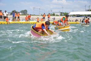 たらいで海の王にオレはなる!?松前夏の陣2018〜はんぎり競漕〜