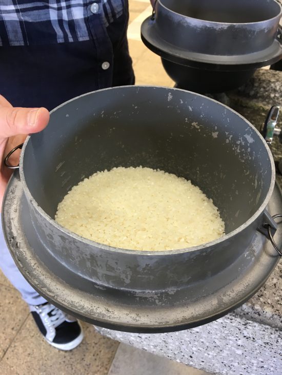 洗って水を切って
