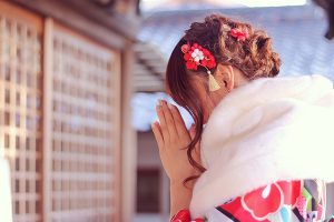 新年の幸福を願う、初詣